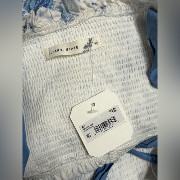 New! Altar’d State Cottagecore Floral Smocked Tiered Midi Dress Size XXL - Picture 11 of 15